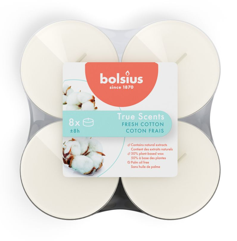 Bolsius True Scents Fresh Cotton Maxi Waxine