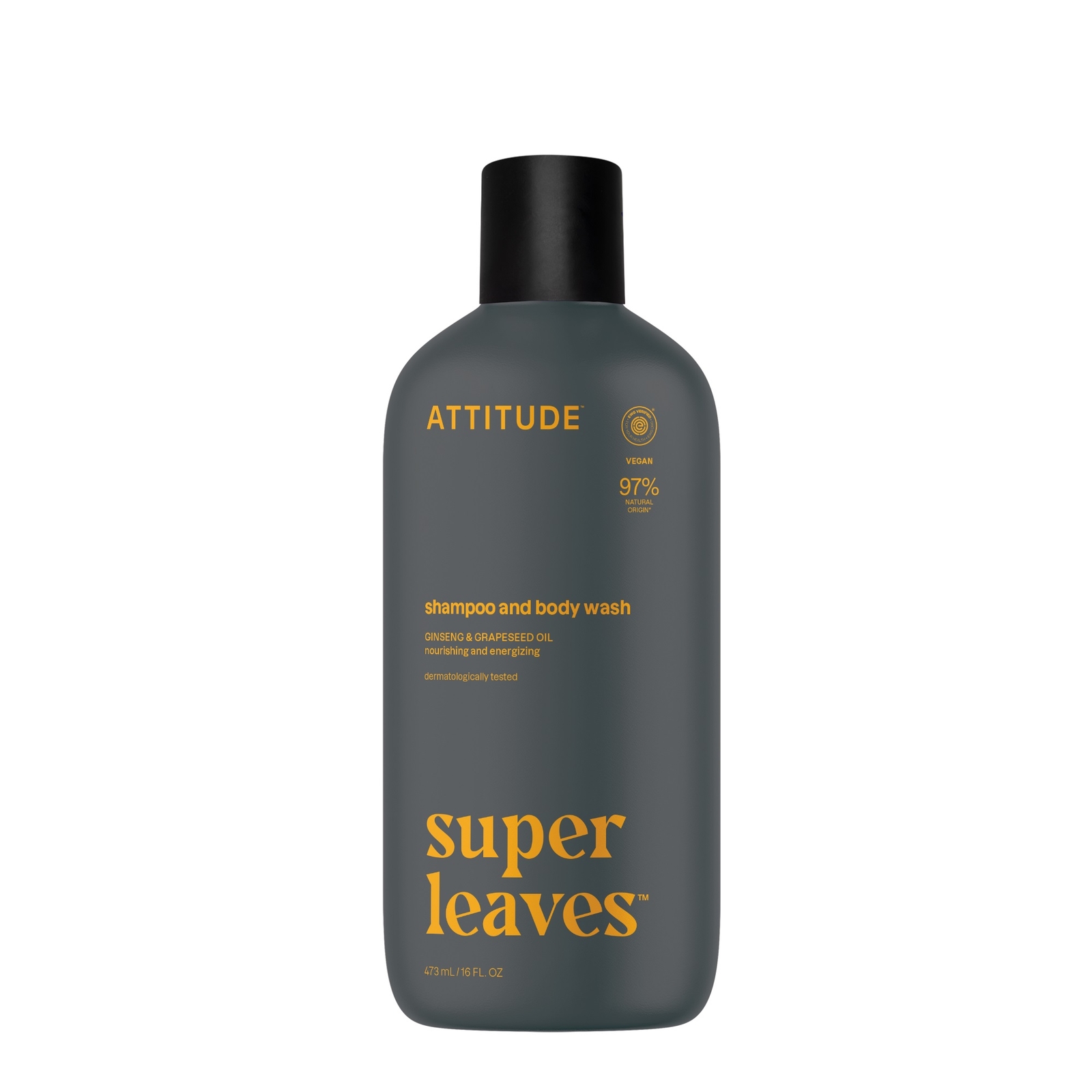 Attitude Shampoo & Body Wash 2-in-1 Sport Ginseng & Grape Seed Oil