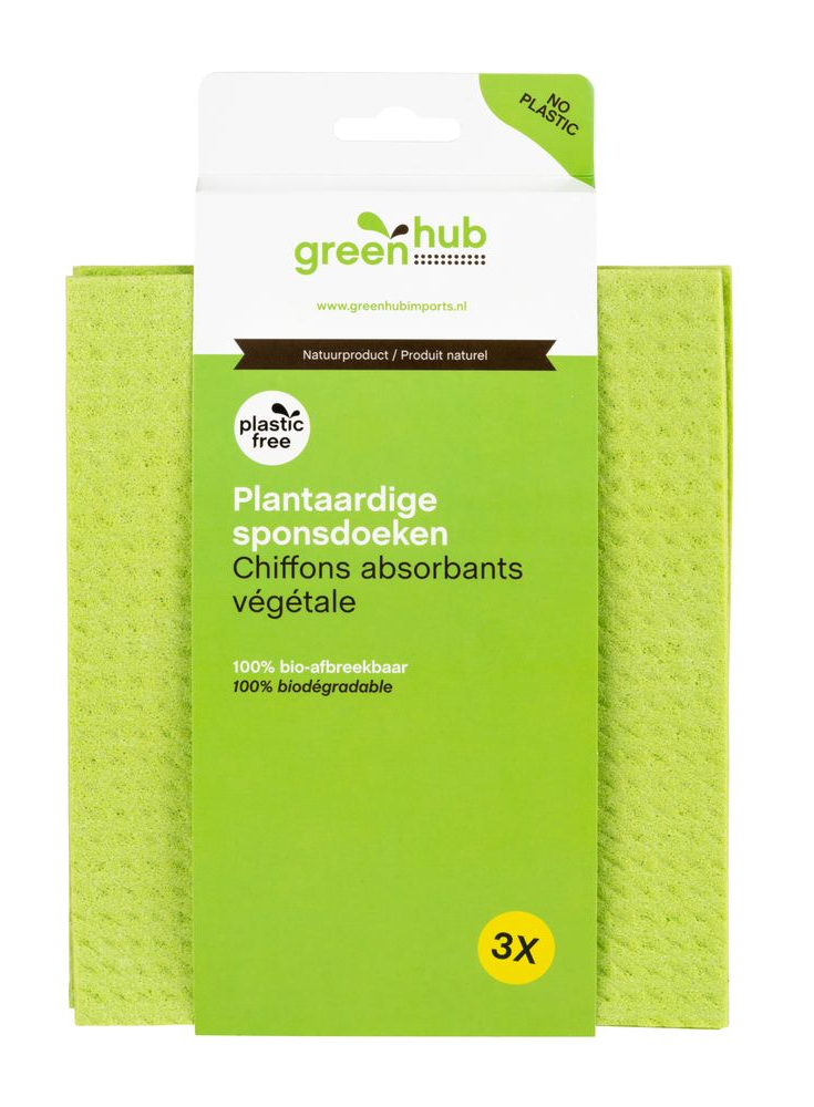 GreenHub Plantaardige Sponsdoeken