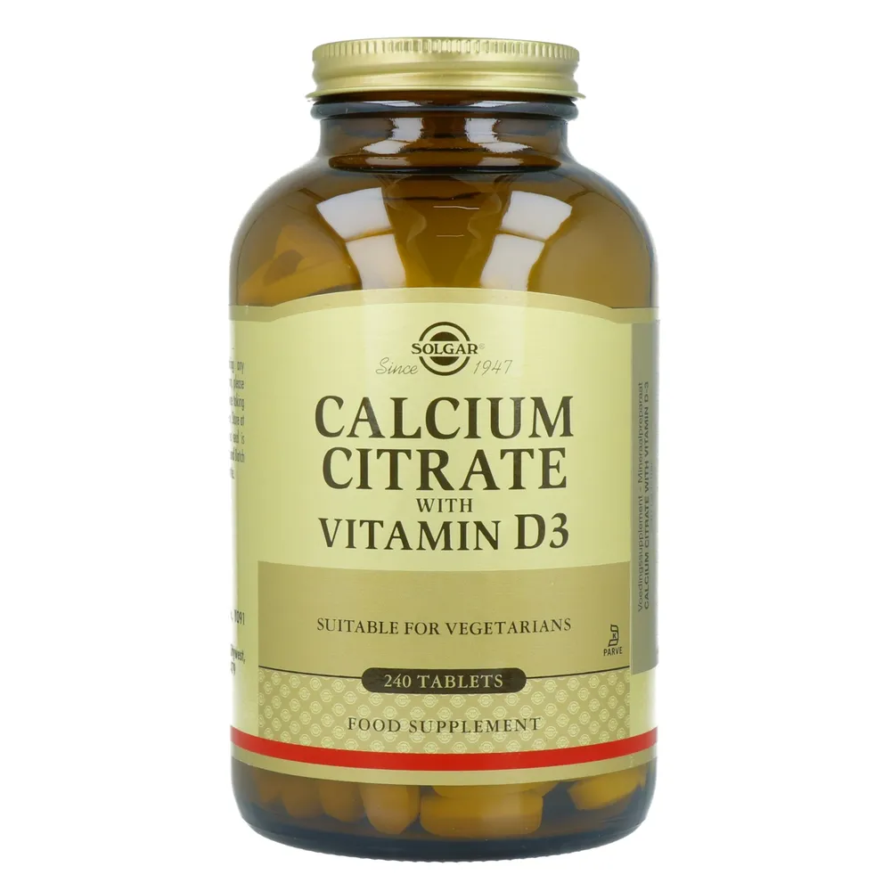 Solgar Calcium Citraat met Vitamine D-3 Tabletten