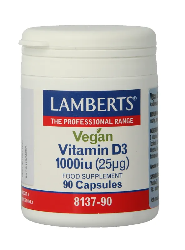 Lamberts Vitamine D3 1000ie Capsules