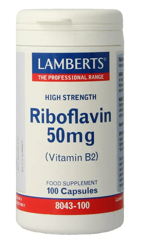 Lamberts Riboflavine 50mg Capsules