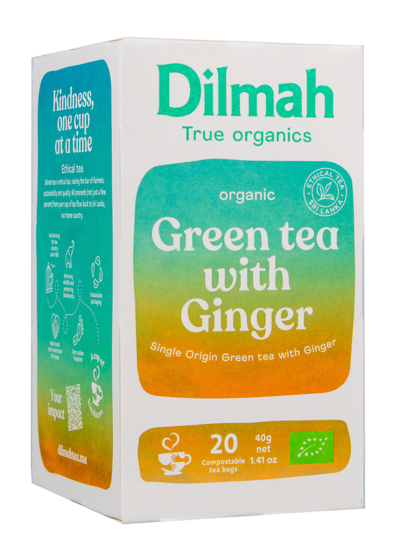 Dilmah Organic Green Tea Ginger