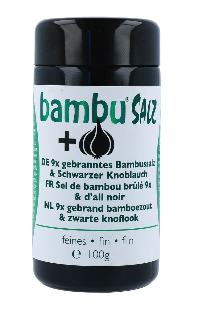 Bambu Salz Bamboezout Fijn 9x Gebrand en Zwarte Knoflook
