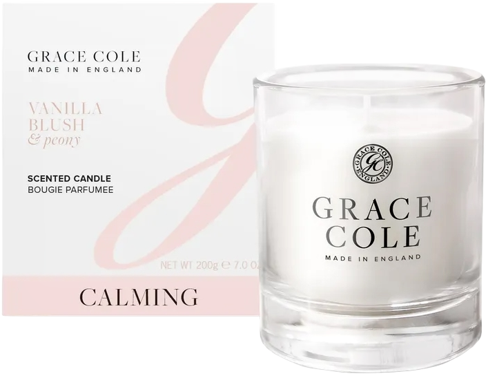 Grace Cole Vanilla Blsuh & Peony Scented Candle