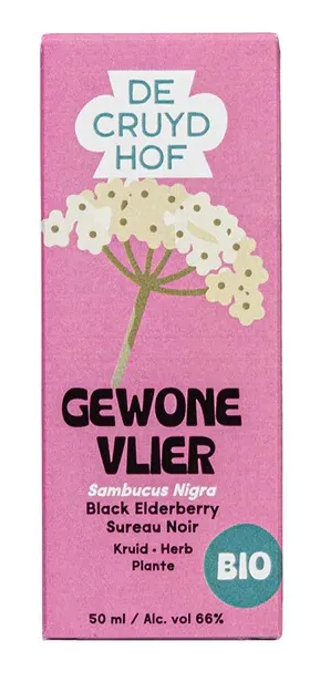 Cruydhof Vlierbloesem Sambucus Nigra Bio Druppels