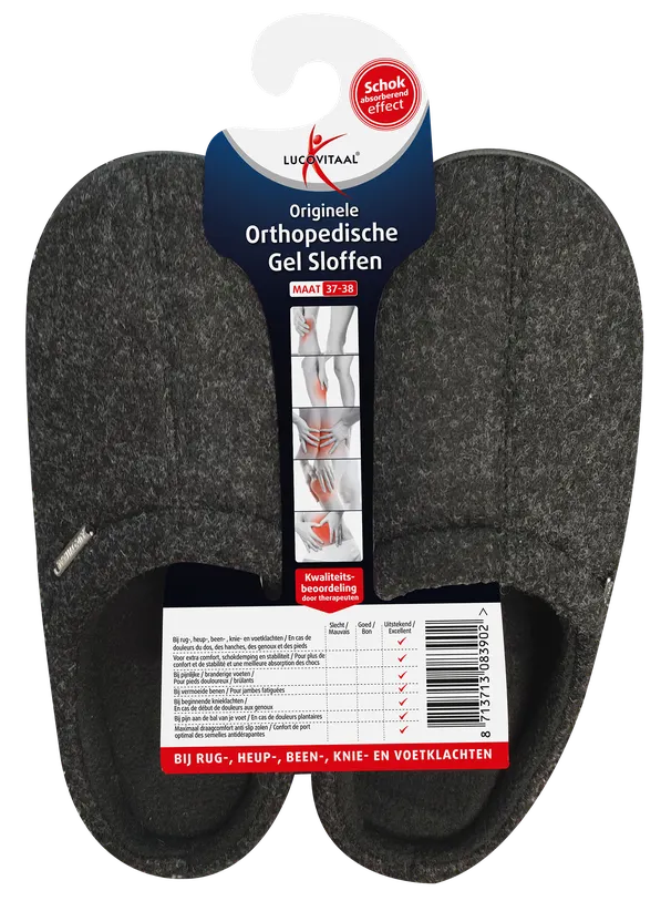 Lucovitaal Orthopedische Gel Sloffen Maat 37-38