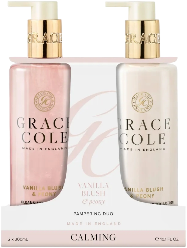 Grace Cole vanilla Blush & Peony Pampering Hand Care Duo