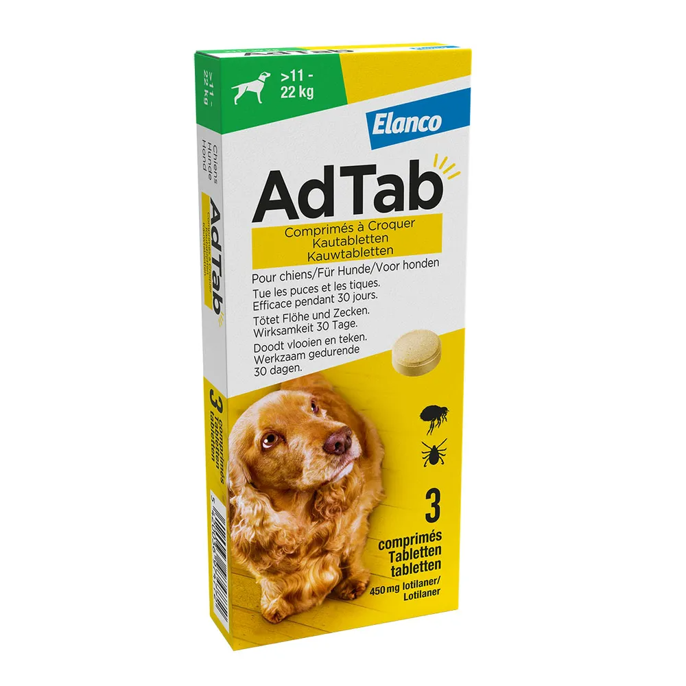 Advantage AdTab Anti Vlo & Teek Kauwtabletten