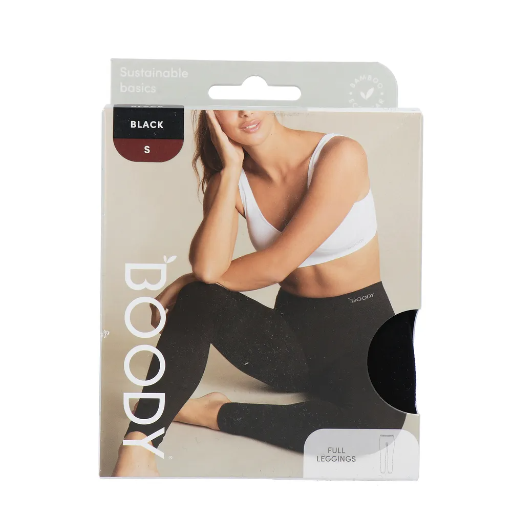 Boody Leggings Enkel Zwart S