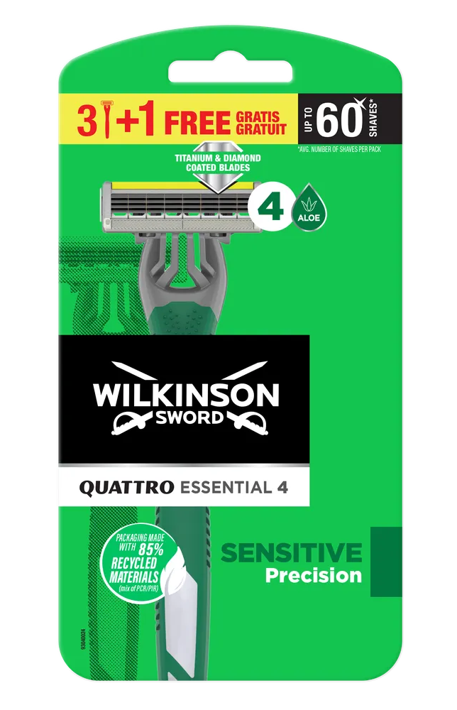 Wilkinson Quattro Essential 4 Sensitive Wegwerp