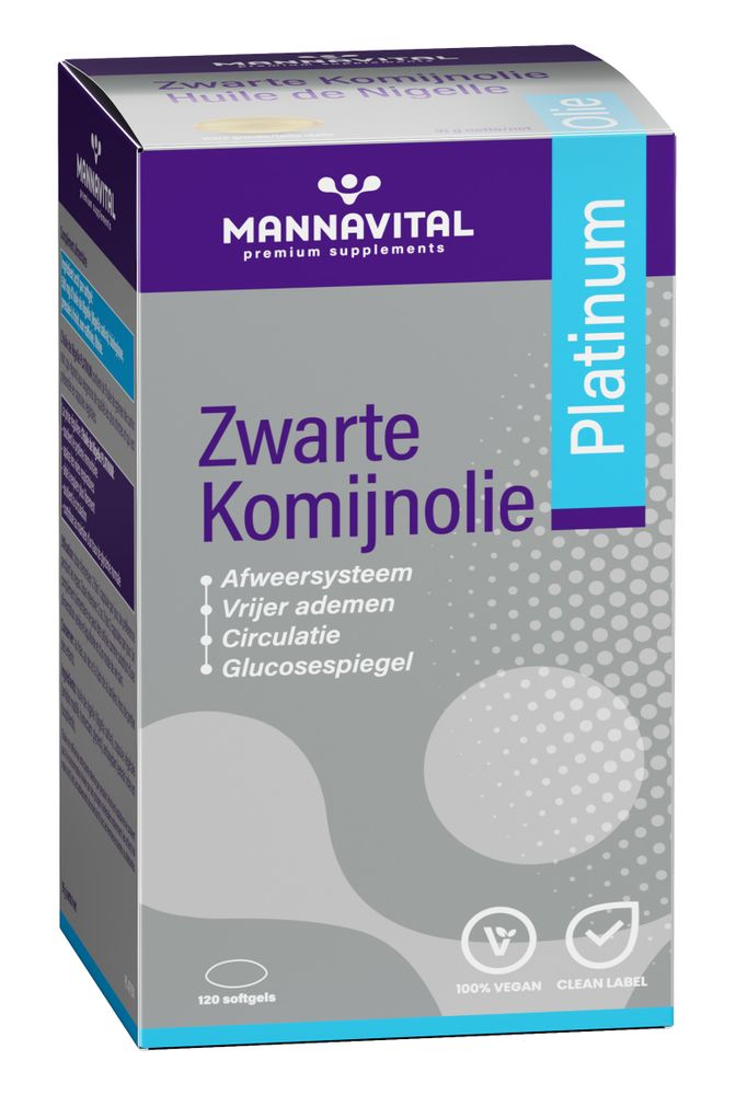 MannaVital Zwarte Komijnolie Platinum