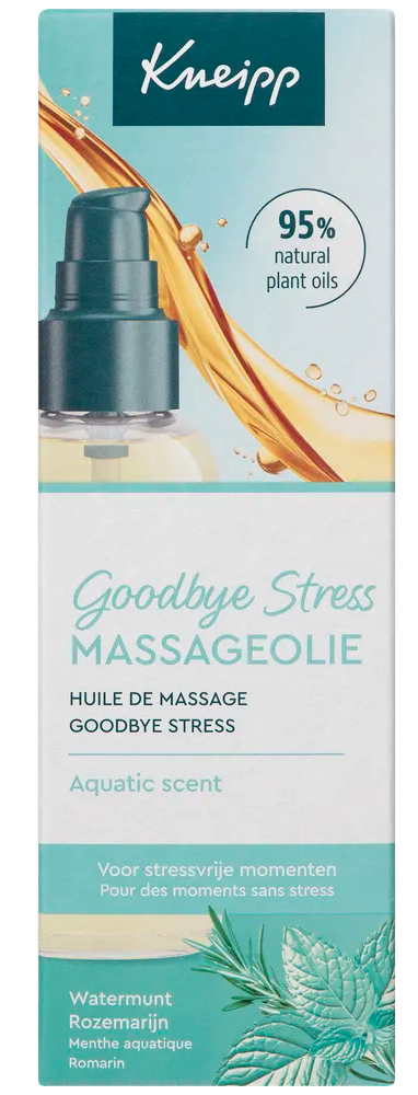 Kneipp Goodbye Stress Massageolie Watermunt Rozemarijn