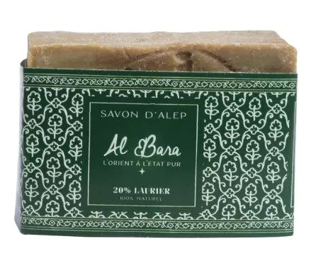 Al Bara Aleppo Zeep Olijfolie & 20% Laurierbesolie