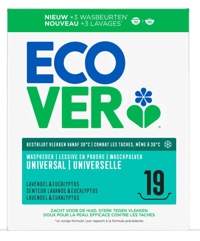 Ecover Waspoeder Universeel Lavendel & Eucalyptus