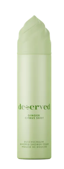 Deserved Whipped Shower Foam Ginger Citrus Shot