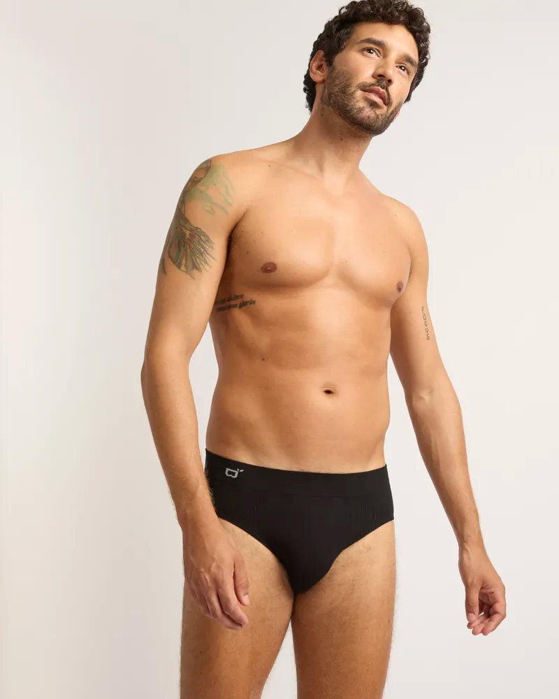 Boody Naadloze Herenslip Zwart Small