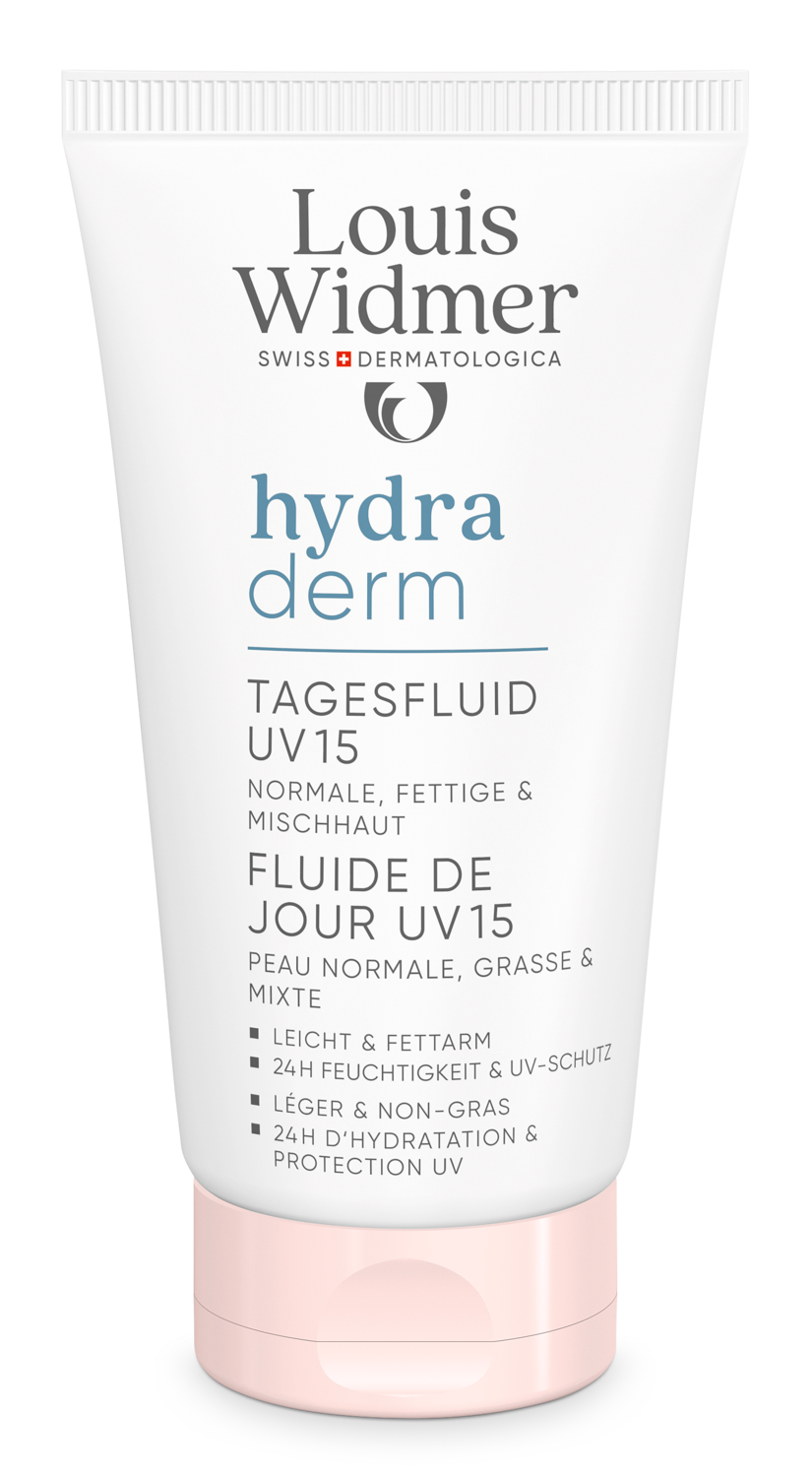 Louis Widmer Hydraderm Dag Fluide UV 15 Zonder Parfum