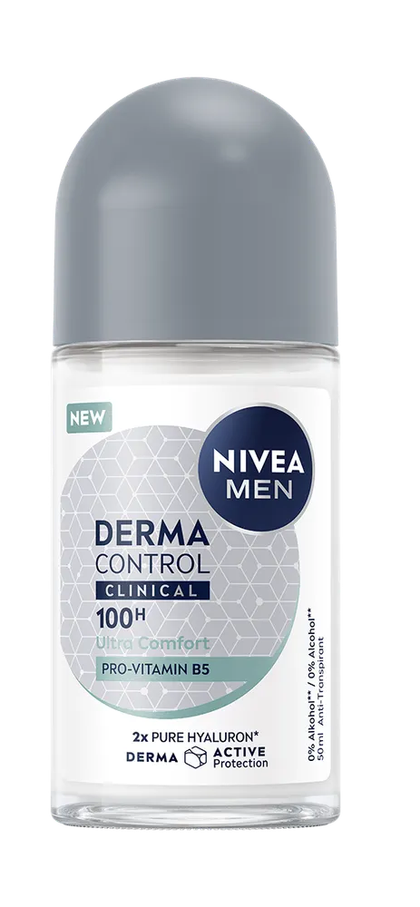Nivea Men Derma Control Clinical 100H Ultra Comfort Anti-transpirant Roller