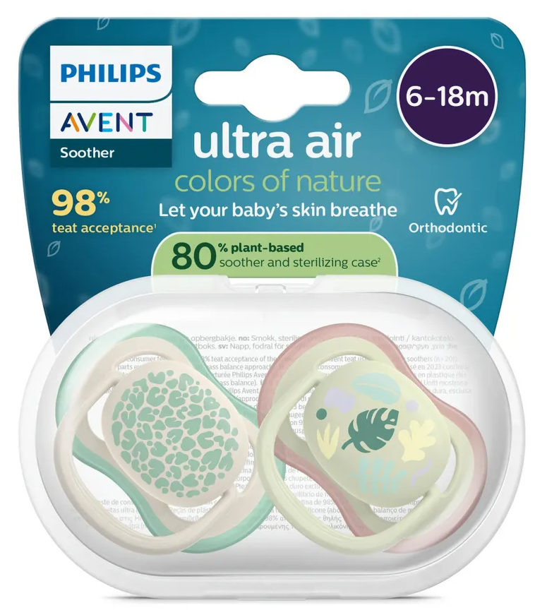 Avent Ultra Air Fopspeen Leaves 6-18M