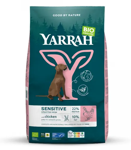 Yarrah Sensitive Tarwevrij Hondenvoer Chicken