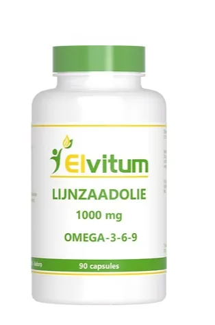 Elvitum Lijnzaadolie 1000mg Omega 3-6-9 Capsules