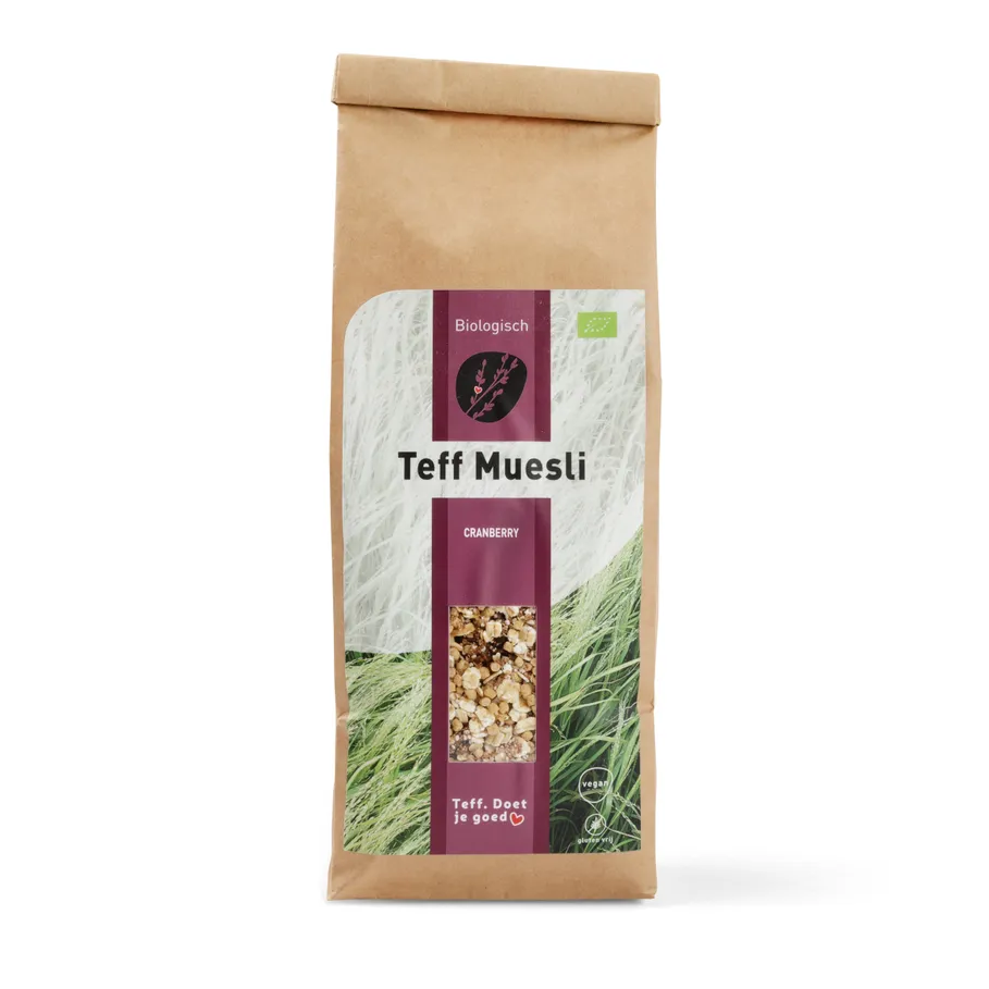 Teff Muesli Cranberry Biologisch