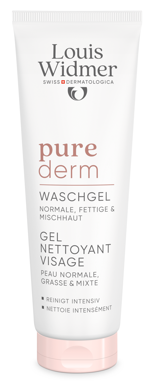 Louis Widmer Purederm Wash Gel Gezicht Zonder Parfum