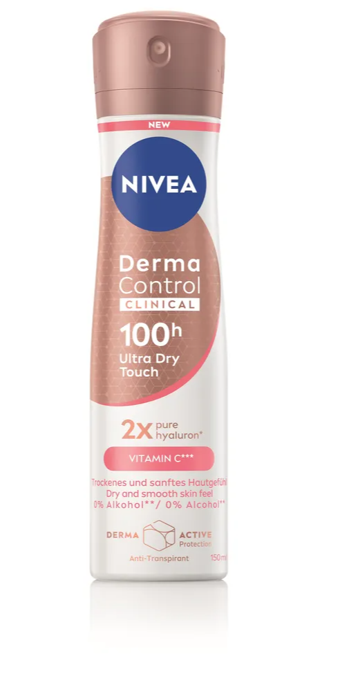 Nivea Derma Control Clinical 100H Ultra Dry Touch Anti-transpirant Spray