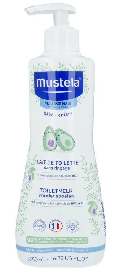 Mustela Toiletmelk Zonder Spoelen - vanaf de geboorte