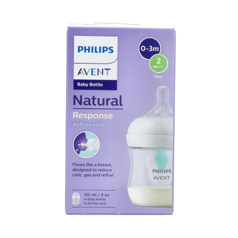 Avent Natural Response Babyfles Airfree 0-3 Maanden 125ml