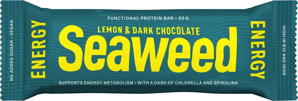 Seaweed Energy Proteinbar Lemon & Dark Chocolate