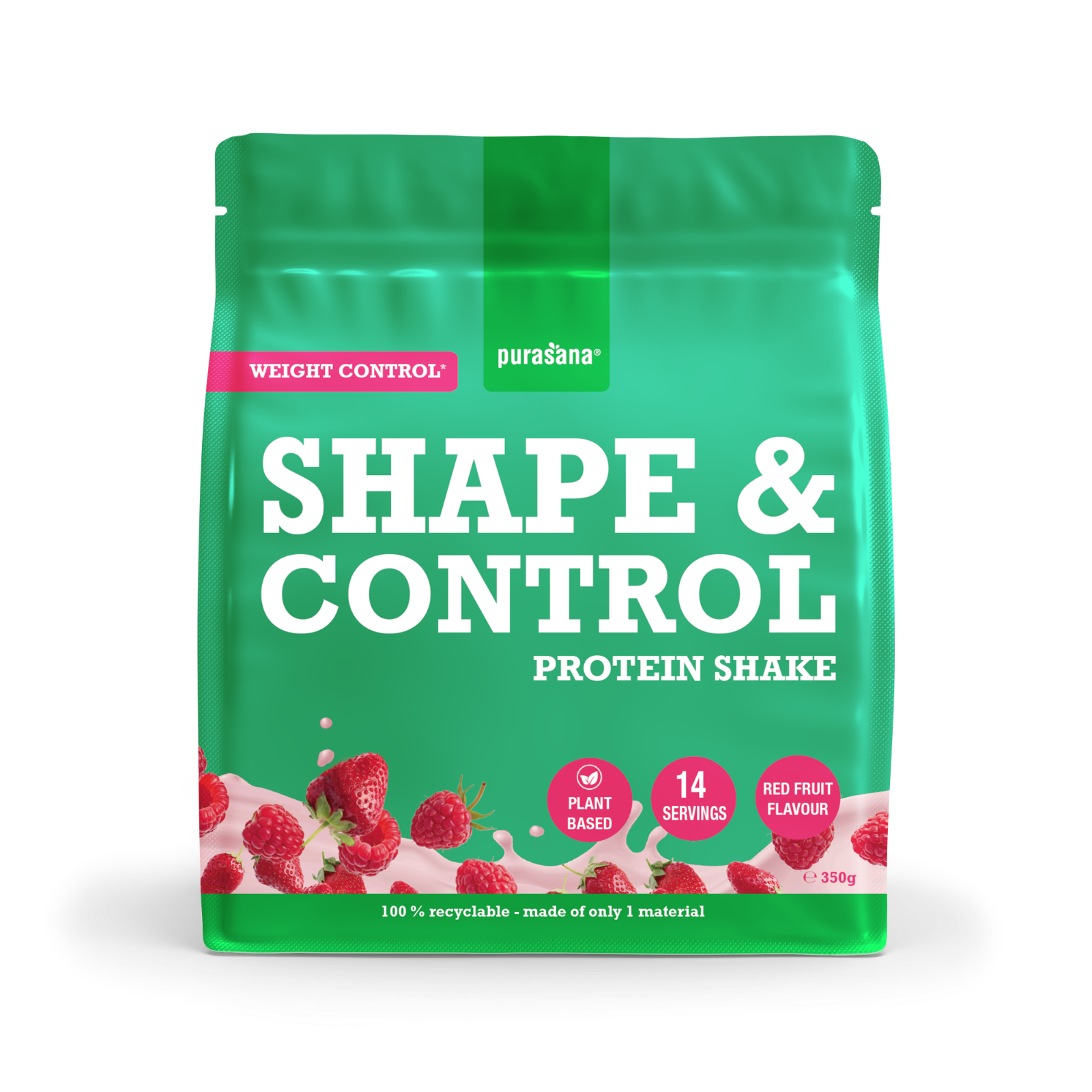 Purasana Shape & Control Protein Shake Red Fruit