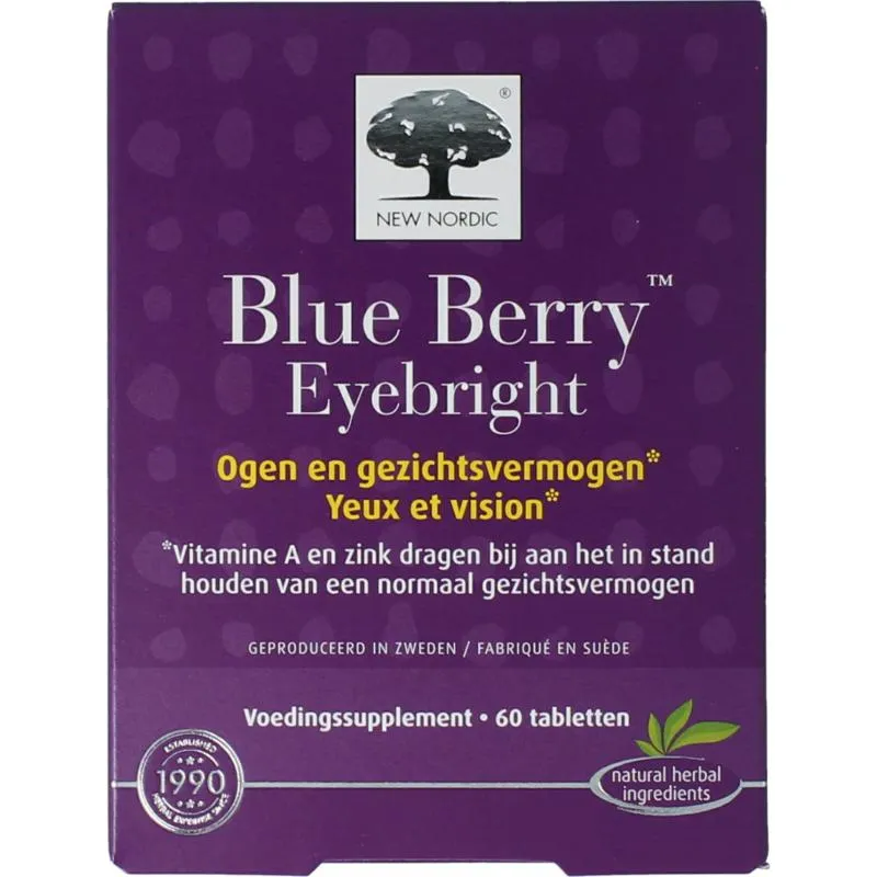 New Nordic Blue Berry Eyebright Tabletten