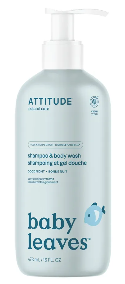 Attitude Baby Leaves Shampoo & Body Wash Goodnight