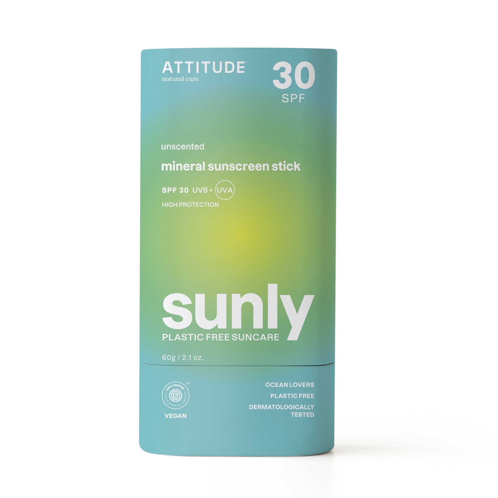 Attitude Sunly Parfumvrij SPF30 Sunscreen Stick