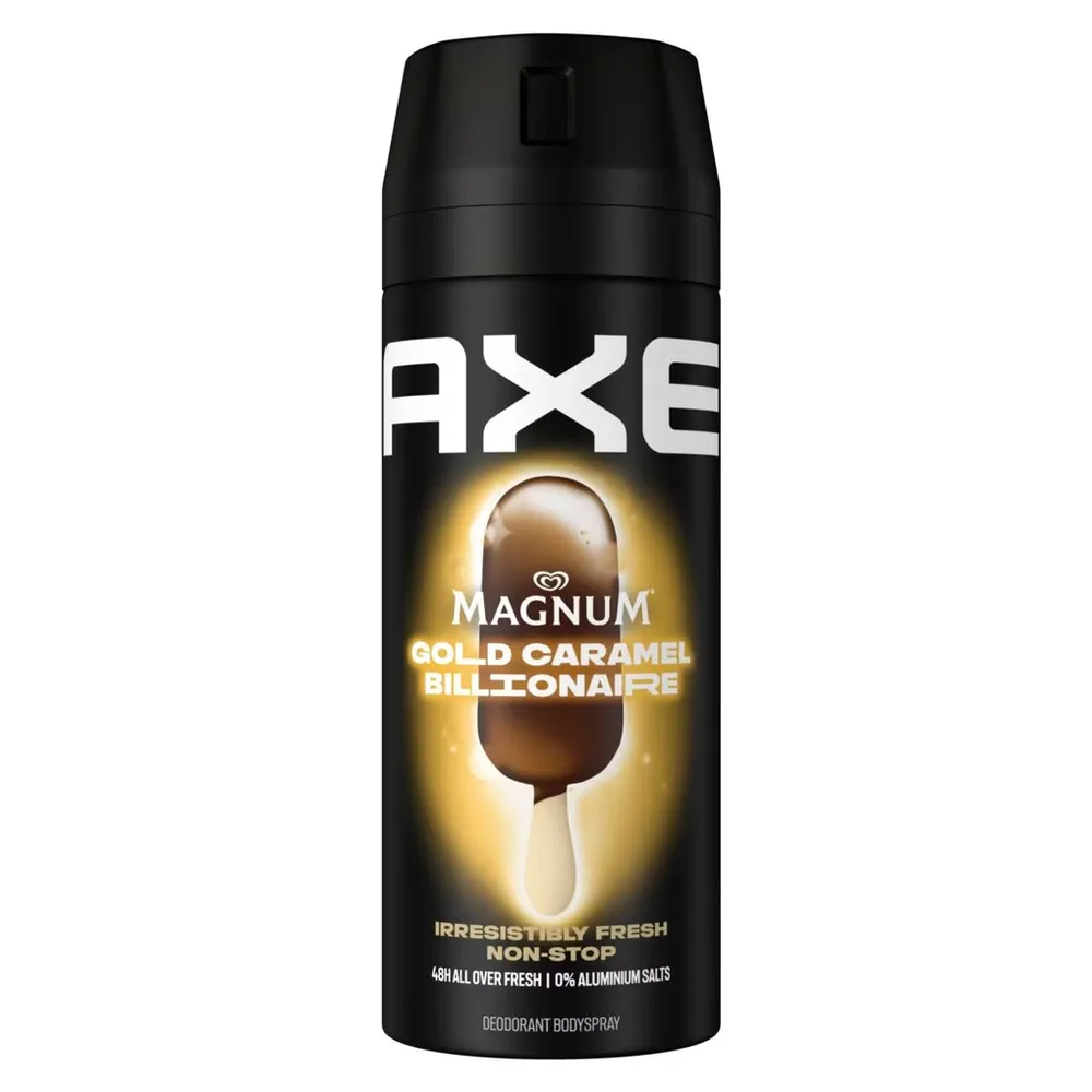 Axe Deodorant Bodyspray Magnum Gold Caramel Billionaire