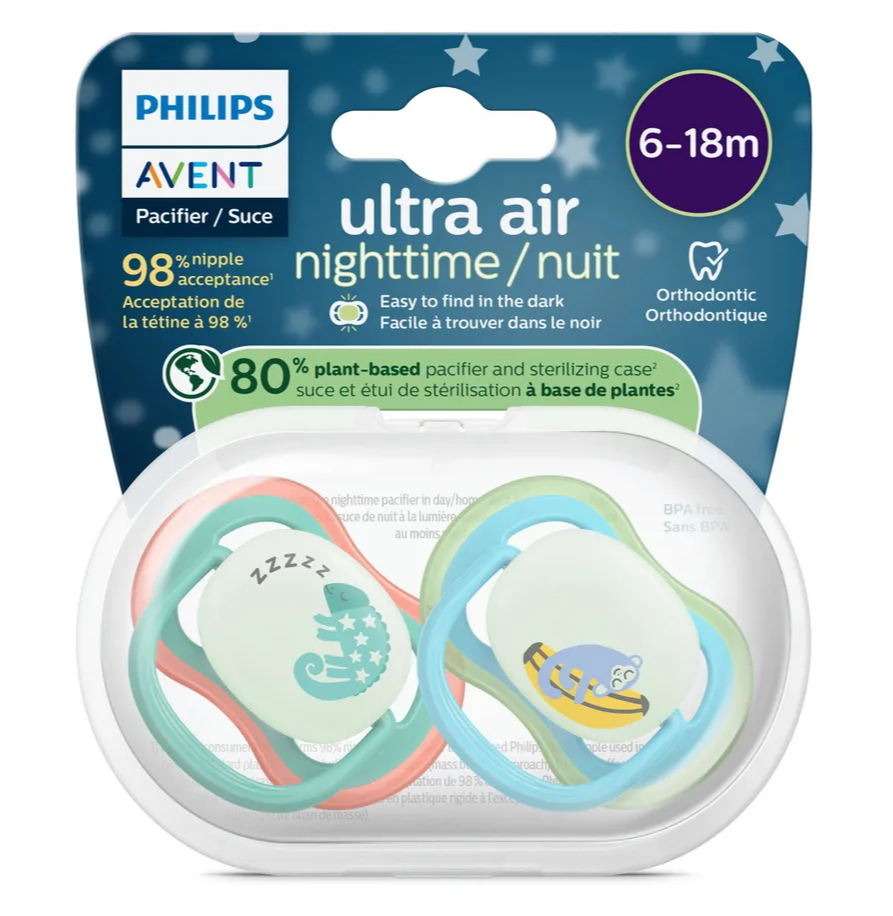 Avent Ultra Air Fopspeen Nacht Aap 6-18M