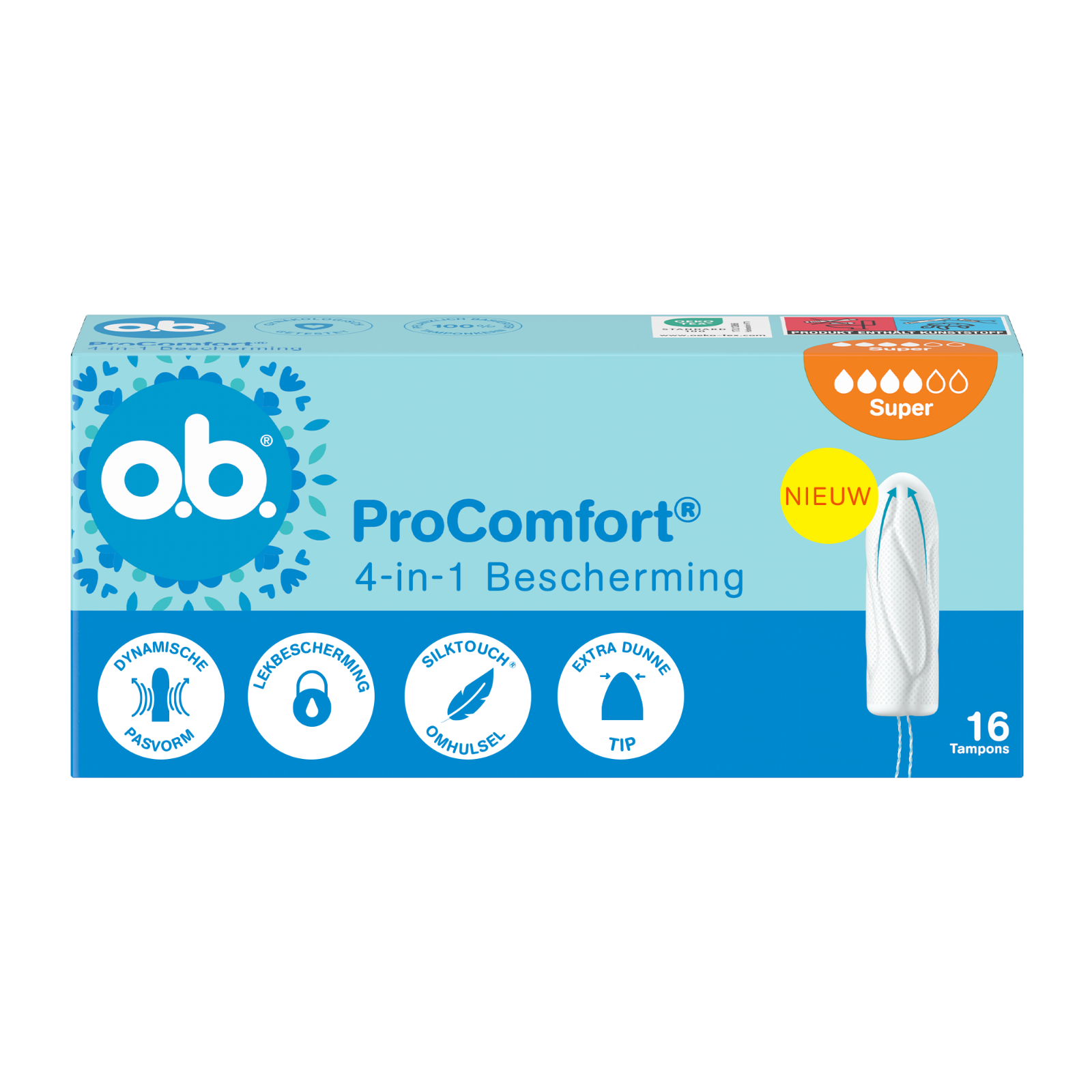 OB ProComfort Advanced Tampons Super