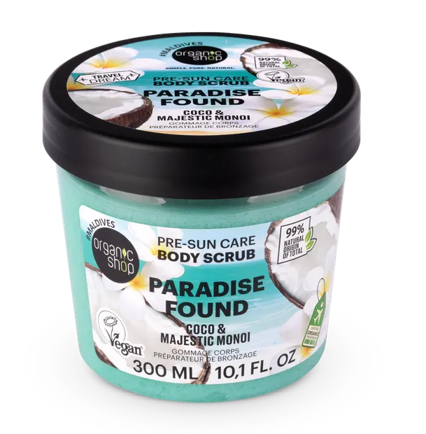 Organic Shop Body Scrub Paradise Found