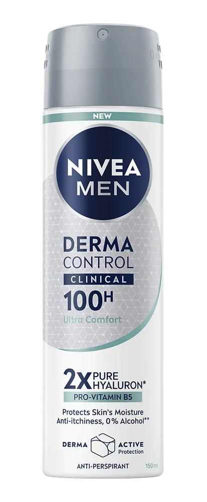 Nivea Men Derma Control Clinical 100H Ultra Comfort Anti-perspirant Spray
