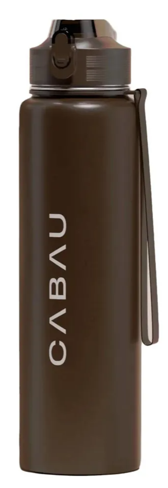 Cabau Bloom Bottle Stainless Steel Chocolate