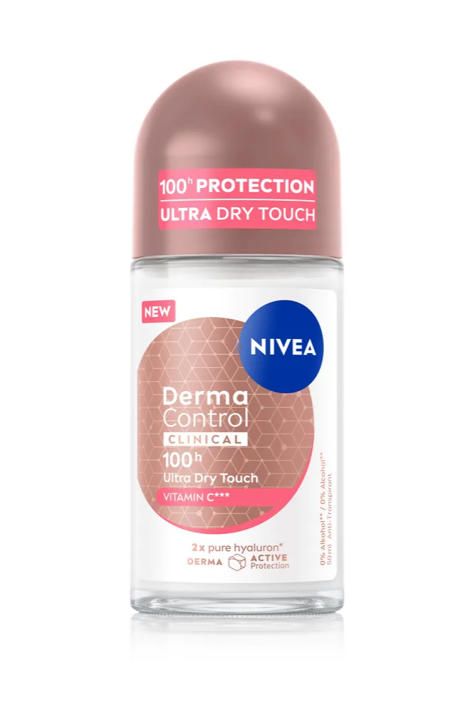 Nivea Derma Control Clinical 100H Ultra Dry Touch Anti-transpirant Roller
