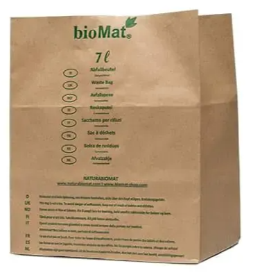 Biomat Papieren Compost Afvalzakken 7LT