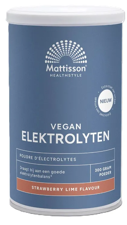 Mattisson HealthStyle Elektrolyten Poeder Strawberry-Lime