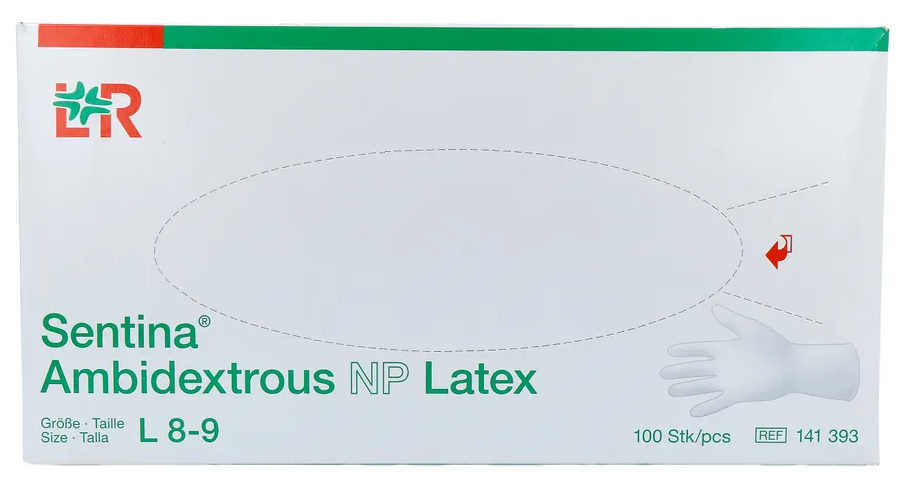 L&R Latex Handschoenen Maat L