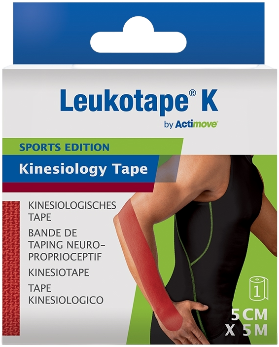 Actimove Kinesiology Tape Rood 5cm x 5m