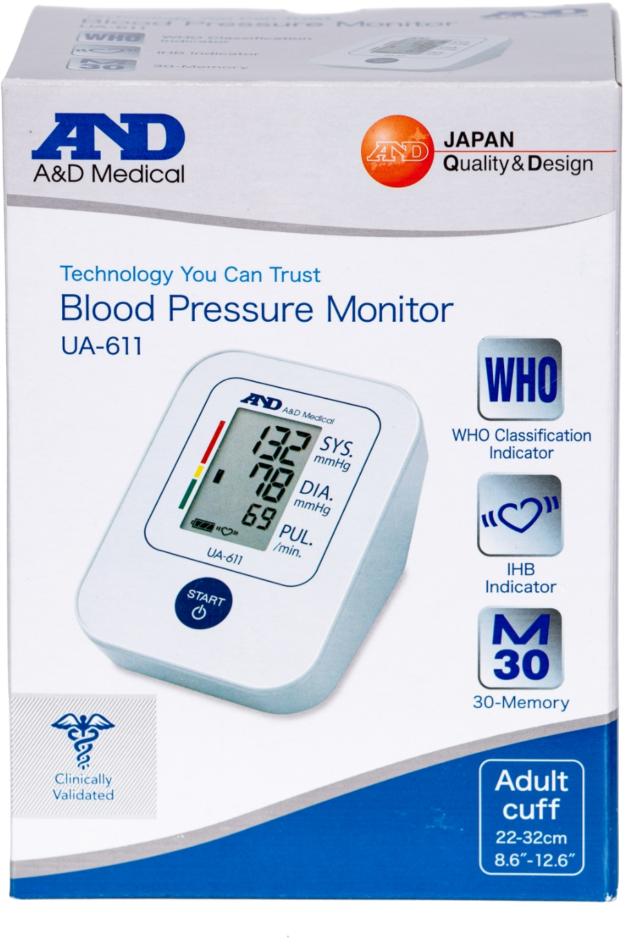 AND UA-611 Bovenarm Bloeddrukmeter