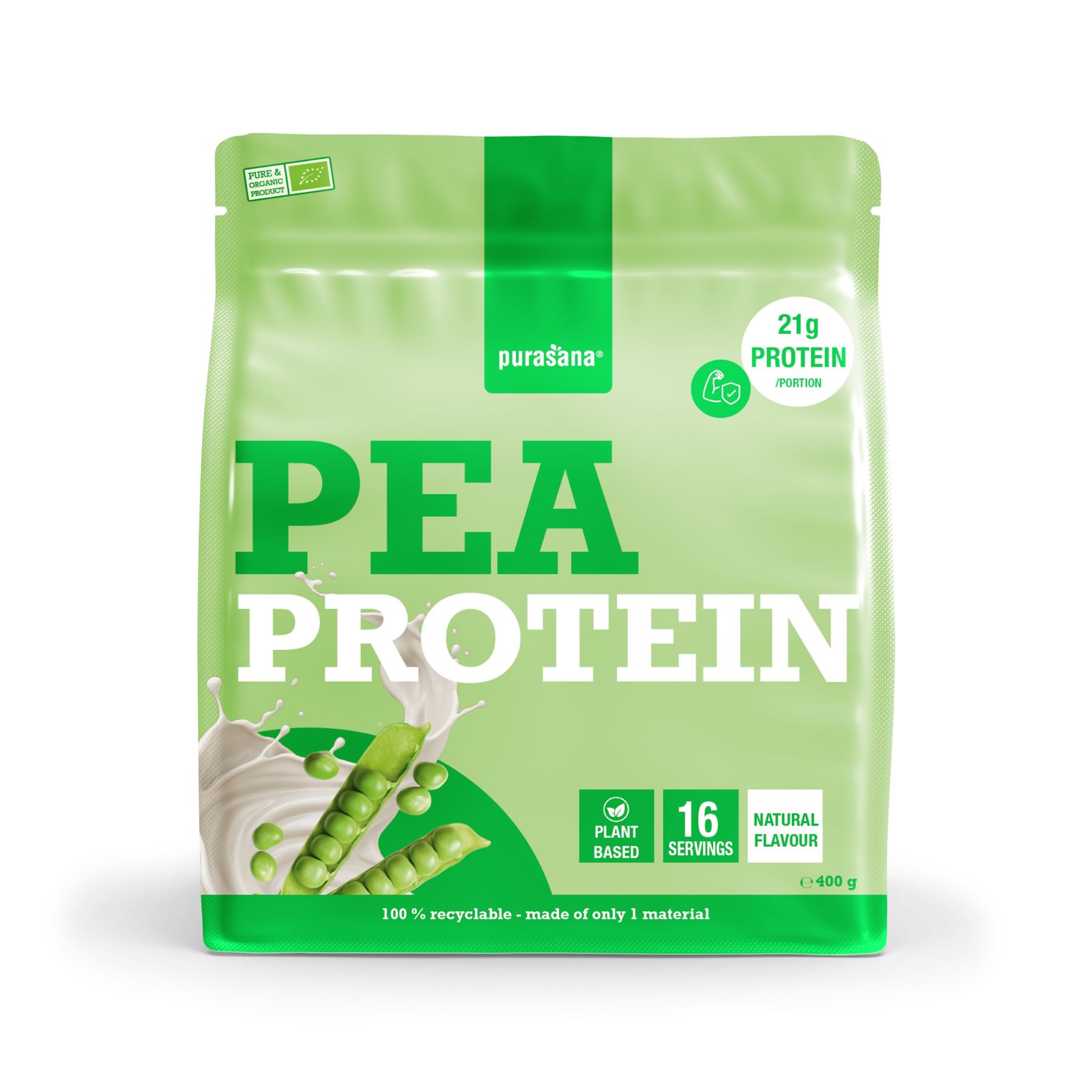 Purasana Pea Protein Powder Natural