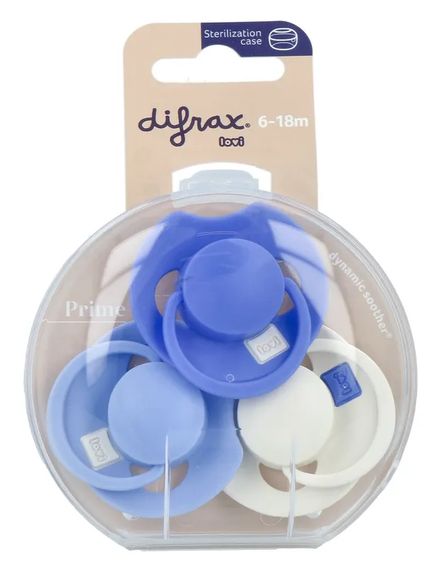 Difrax Lovi Fopspenen Blue 6-18M